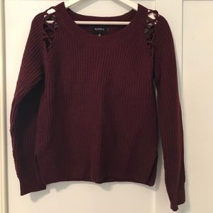 4 Sienna Burgundy Sweater